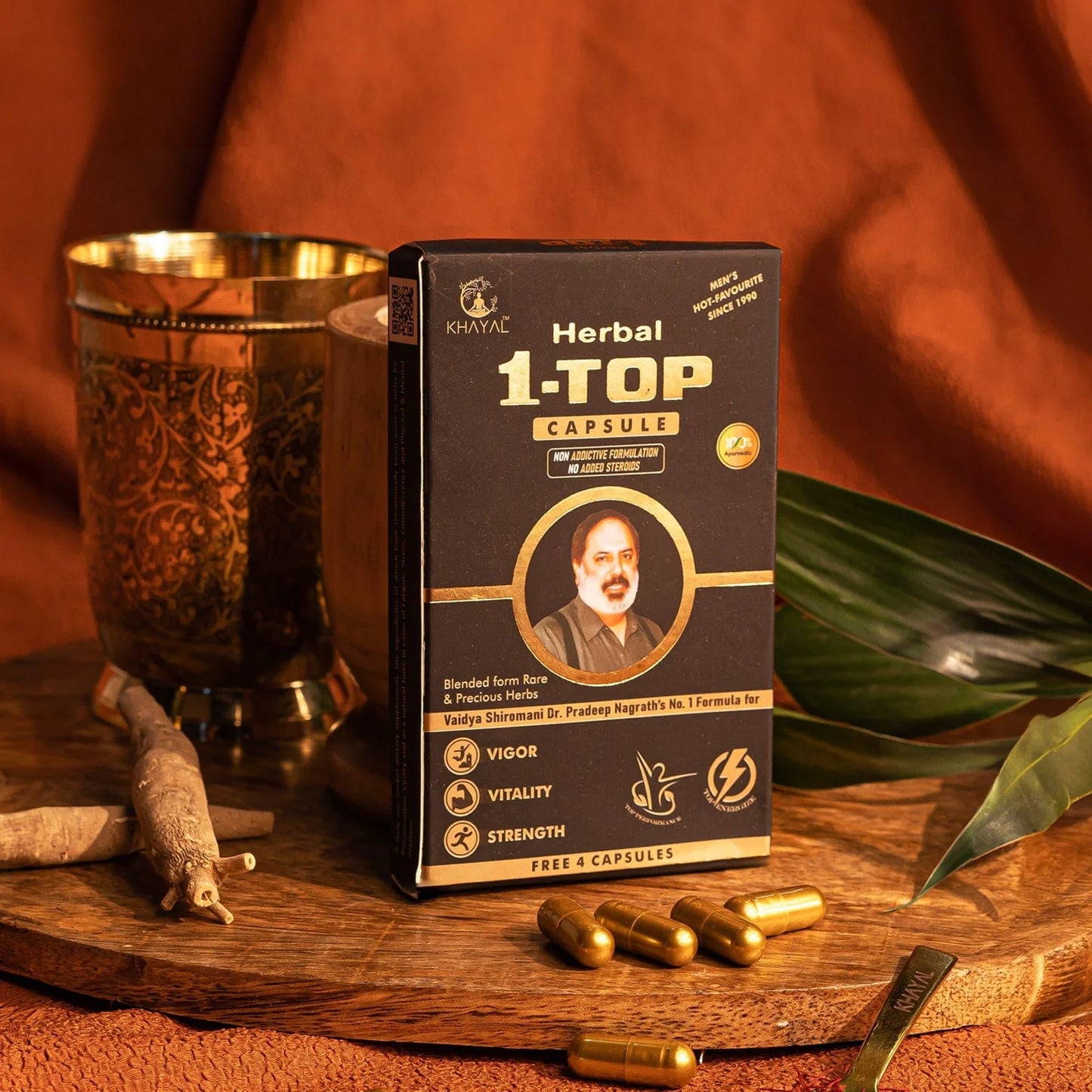 Khayal Herbal 1-Top Capsule | Non-Addictive Ayurvedic Formula ( Pack of 3 )